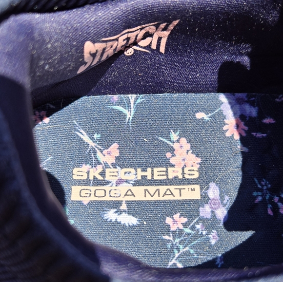 Skechers Women's Goga Mat Gen 5 Navy Blue Mesh Running Sneaker 136112 Size 8.5 - Picture 11 of 13
